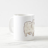 Magie des weißen Spitzes Kaffeetasse (Vorderseite Links)