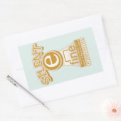 Magie e Regel PHONICS Englisch lernen Rechteckiger Aufkleber (Umschlag)