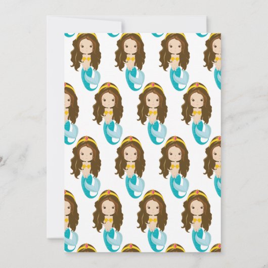 Magie eines Meerjungfrau-Party Einladung (Rückseite)