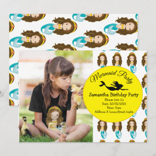 Magie eines Meerjungfrau-Party Einladung