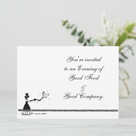 Magie Einladung (Stehend Vorderseite)