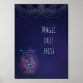 Magie existiert Feuer-Fly-Jar Poster (Vorne)