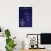 Magie existiert Feuer-Fly-Jar Poster (Heimbüro)