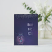 Magie existiert Feuer-Fly-Jar Postkarte (Stehend Vorderseite)