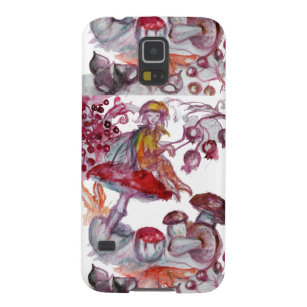 MAGIE FOLLET PILZE roter weißer Blumenphantasie Galaxy S5 Cover