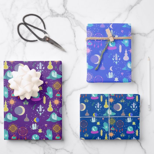 Magie Geschenkpapier Set (Vorderseite)