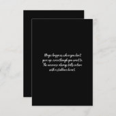 Magie geschieht, wenn man nicht aufgibt dankeskarte (Vorne/Hinten)