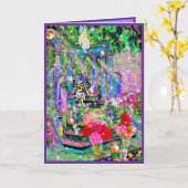 Magie im Mondlicht - w/o-Nachricht Karte (Gelbe Blume)