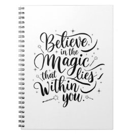 Magie im Notebook Notizblock