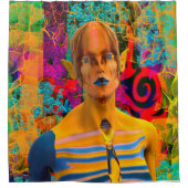 Magie im Wald Duschvorhang (Vorderseite)