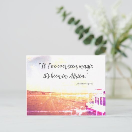 Magie in Afrika Poster Canvas Print Mouse Pad Postkarte (Stehend Vorderseite)