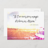 Magie in Afrika Poster Canvas Print Mouse Pad Postkarte (Vorne/Hinten)