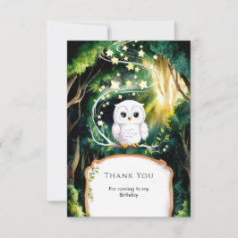 Magie in den Wald-Schrei-Geburtstag Dankeskarte