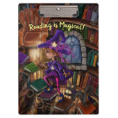 Magie in der Bibliothek 'Lesen ist Magisch' Klemmbrett (Vorderseite)