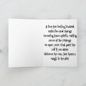 Magie in der Luft Feiertagskarte (Innenseite)