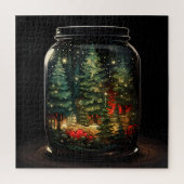 Magie in einem Jar - Deep Woods Weihnachten Puzzle (Vertikal)