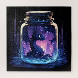 Magie in einem Jar - Niedlicher Drache Puzzle
