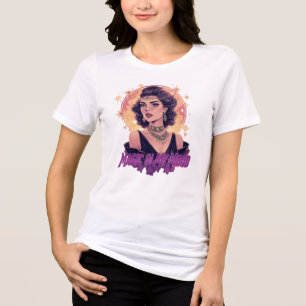Magie in meiner Stimmung T-Shirt – Retro Hexen-Äst Tri-Blend Shirt