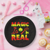 Magie ist echter Halloween Pumpkin Hexe Zauber Wan Pappteller (Party)