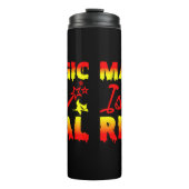 Magie ist echter Halloween Pumpkin Hexe Zauber Wan Thermosbecher (Vorderseite)