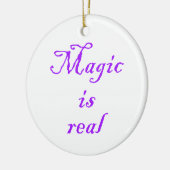 Magie ist ein echter Kreise-Ornament Keramikornament (Links)