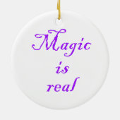 Magie ist ein echter Kreise-Ornament Keramikornament (Hinten)