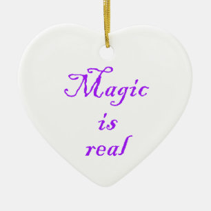 Magie ist ein echtes Herz-Ornament Keramikornament