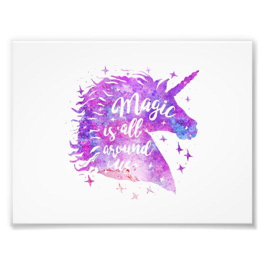 Magie ist um uns herum - Wählen Sie die Hintergrun Fotodruck (Vorne)