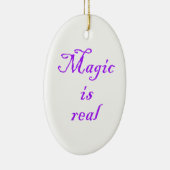 Magie ist wirklich-ovale Verzierung Keramikornament (Rechts)