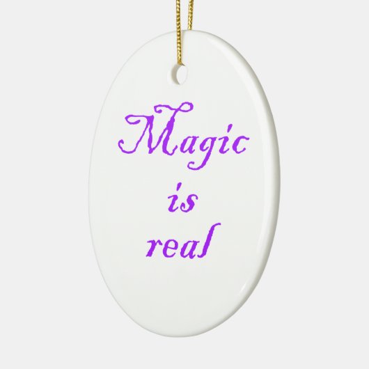 Magie ist wirklich-ovale Verzierung Keramikornament (Links)