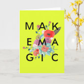 Magie Karte (Gelbe Blume)