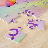 Magie Mein Einhorn Sparkle Silver Stars Puzzle (Seite)