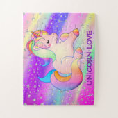 Magie Mein Einhorn Sparkle Silver Stars Puzzle (Vertikal)