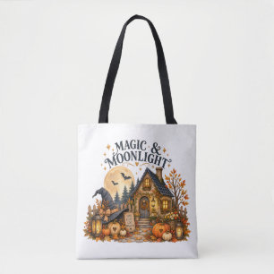 Magie & Mondlicht Gemütliches Cottage Halloween-De Tasche