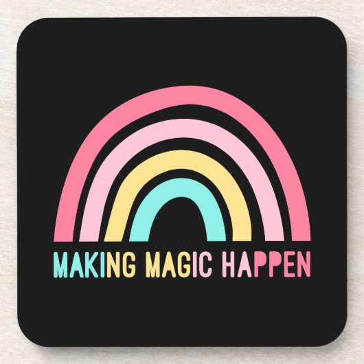 Magie passieren lassen getränkeuntersetzer (Vorderseite)