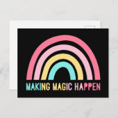 Magie passieren lassen postkarte (Vorne/Hinten)