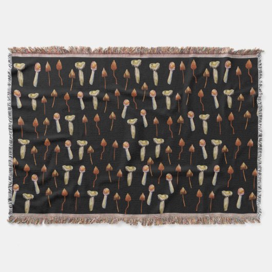 Magie Pilze Wasserfarben Kunst Decke (Vorderseite)