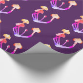 Magie Pilze Wasserfarben Kunst Geschenkpapier (Ecke)