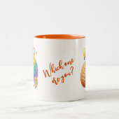 Magie rechts, Logik auf dem Links - duales Gehirn Zweifarbige Tasse (Mittel)