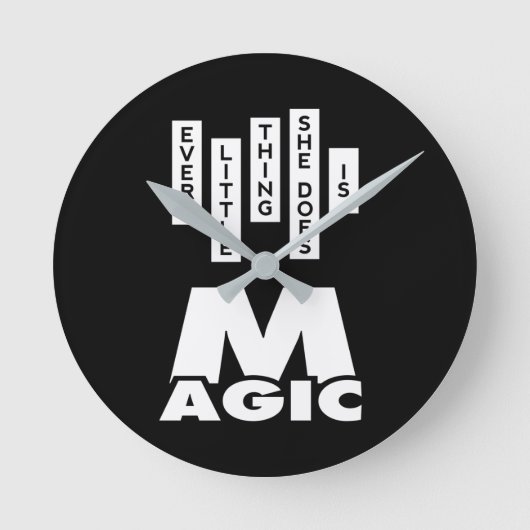 Magie Runde Wanduhr (Vorderseite)