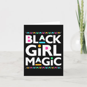 Magie Schwarzer Mädchen Melanin Afroamerikanische  Karte