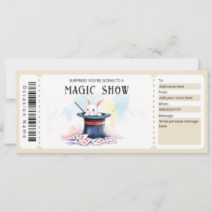 Magie-Show Geschenkgutschein Vorlage