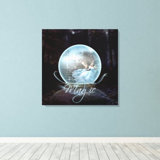 Magie - überzogene Canvas Leinwanddruck (Insitu (Holzboden))