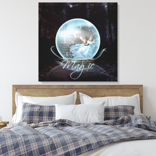 Magie - überzogene Canvas Leinwanddruck (Insitu (Schlafzimmer))