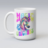 Magie und Einhörner Regenbogenfarben Kaffeetasse