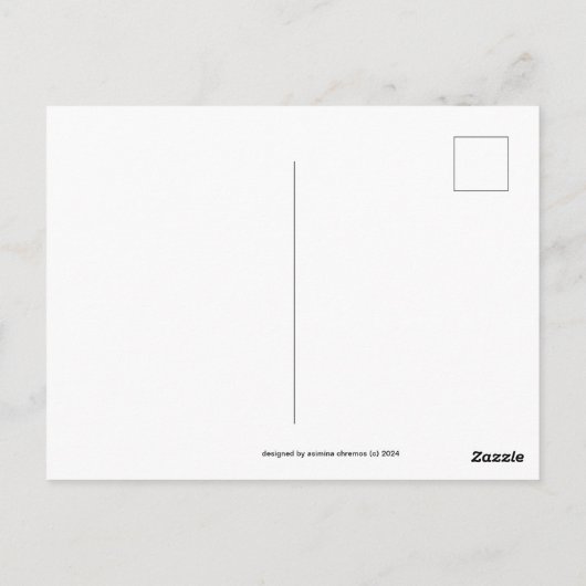 Magie von Grau Postkarte (Rückseite)