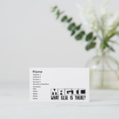 Magie, was sonst dort ist? visitenkarte (Stehend Vorderseite)