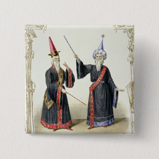 Magier am Karneval in Berlin, 1836 (Farbe Button (Vorderseite)