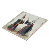 Magier am Karneval in Berlin, 1836 (Farbe Fliese (Seite)