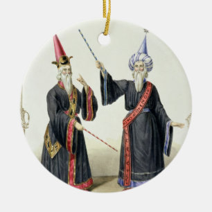 Magier am Karneval in Berlin, 1836 (Farbe Keramikornament